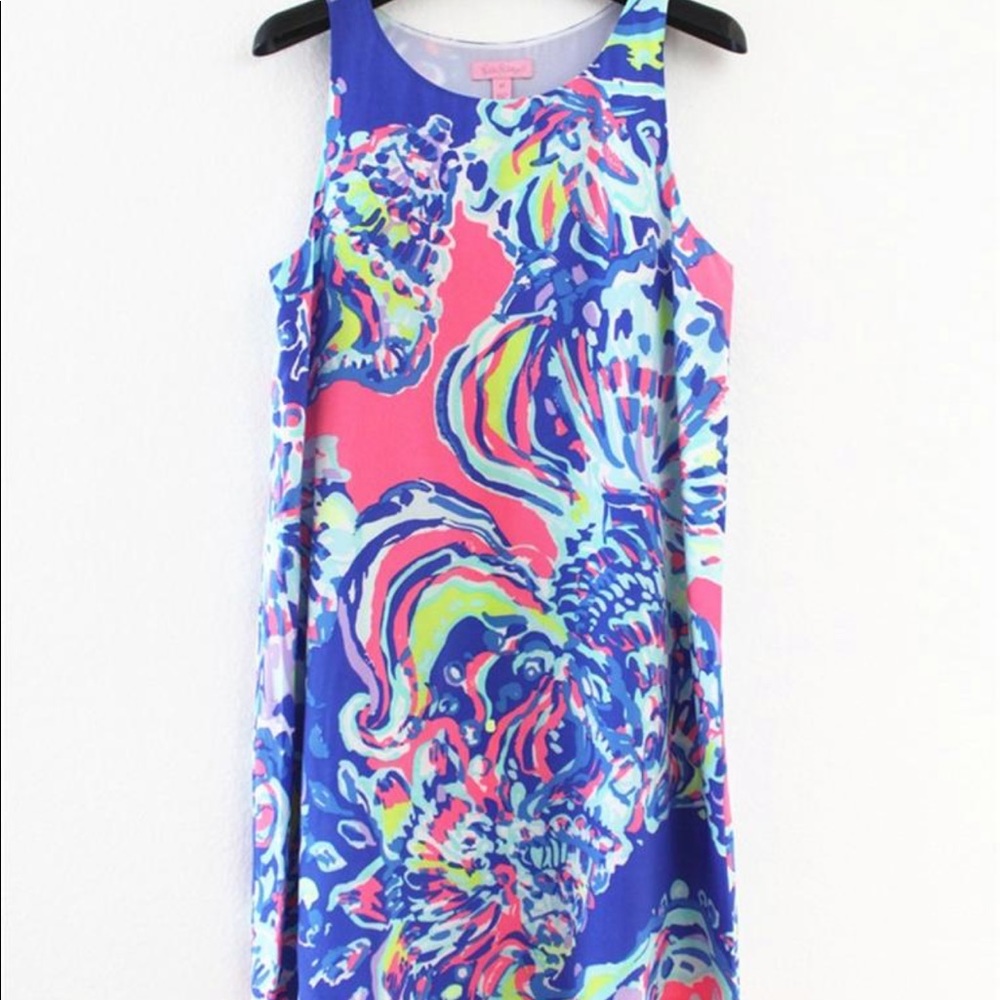 New Lilly pulitzer Jackie Shift Silk Dress - Picture 4 of 7